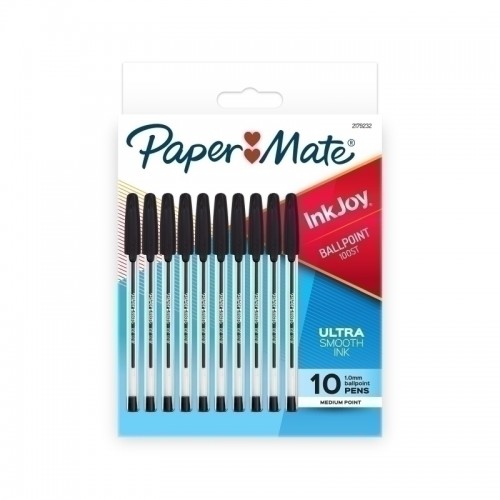 Paper Mate InkJ 100ST Ballpen Black - Pack of 10R - Box of 12