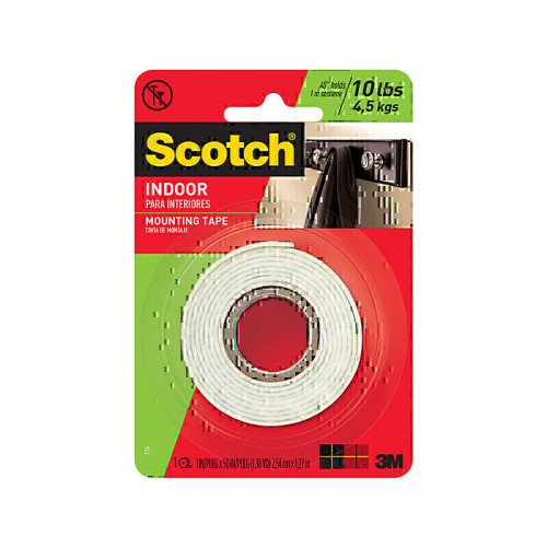 Scotch Mounting Tape 114 Indoor - Box of 6