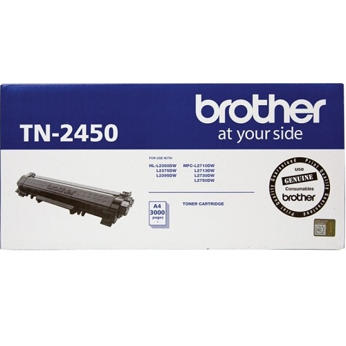 Brother TN-2450 Black High Yield Genuine Toner Cartridge