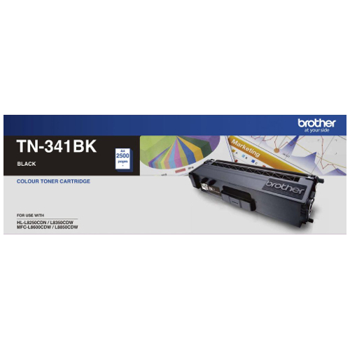 Brother TN-341BK Black Genuine Toner Cartridge