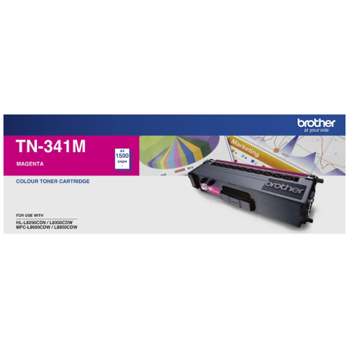 Brother TN-341M Magenta Genuine Toner Cartridge