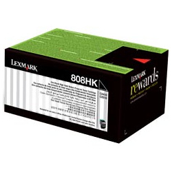 Lexmark 808H Black High Yield Prebate (80C8HK0) (Genuine)