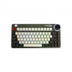 Azio FOQO Pro Wireless Hot-Swappable Keyboard - Olive Green Light