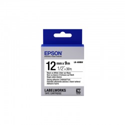 Epson C53S654103 Black on White (LK-4WBN) Label Tape