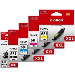 5 Pack Canon PGI-680XXLBK/CLI-681XXL Genuine Bundle