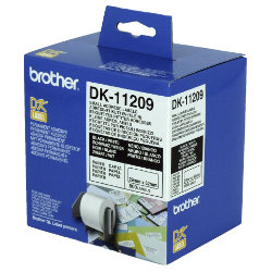 Brother DK-11209 Black on White Label Tape