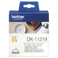 Brother DK-11219 Black on White Label Tape