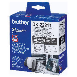 Brother DK-22211 Black on White (Genuine)
