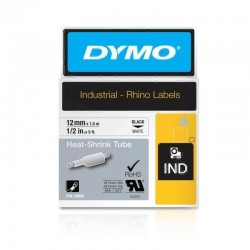 DYMO 18055 Black on White Label Tape