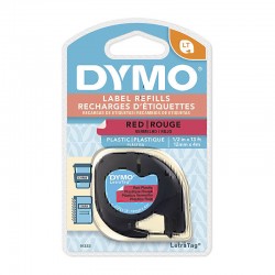 DYMO 91333 Black on Red Label Tape