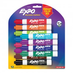 Expo Whiteboard Marker Vibrant - Pack of 12
