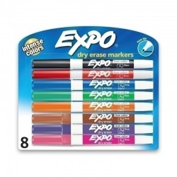 Expo Whiteboard Dry Erase Marker Fashion - Pack of 8