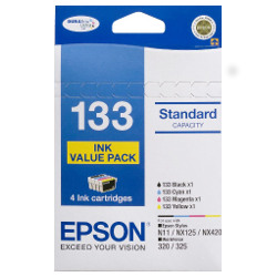 4 Pack Epson 133 Genuine Value Pack