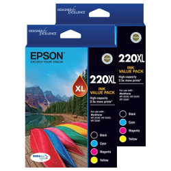 8 Pack Epson 220XL Genuine Bundle