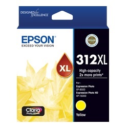 Epson 312XL Yellow High Yield Ink Cartridge (Genuine)