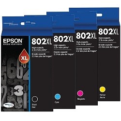 8 Pack Epson 802XL Genuine Bundle