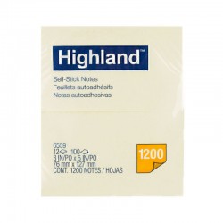 Highland 6559 Self-Stick Notes - Pack of 12
