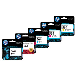 5 Pack HP 564 Genuine Bundle