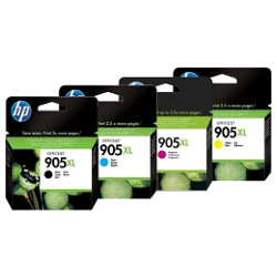 HP 905XL 4 Pack Bundle (T6M05/09/13/17AA) (Genuine)