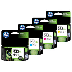4 Pack HP 932XL/933XL Genuine Bundle
