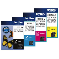 4 Pack Brother LC237XL/LC235XL Genuine Bundle