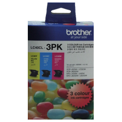 3 Pack Brother LC40CL Genuine Value Pack