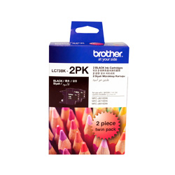 2 Pack Brother LC73BK Genuine Value Pack