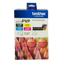 4 Pack Brother LC73PVP Genuine Value Pack