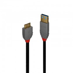 Lindy 0.5m USB-A 3.0 to Micro-B Cable - Anthra Line