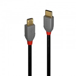 Lindy 2m USB-C 2.0 to Micro-B Cable - Anthra Line