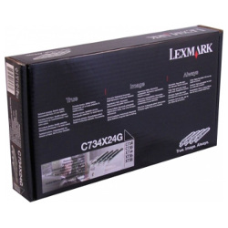 4 Pack Lexmark C734X24G Genuine Value Pack