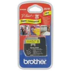 Brother M-K621 Black on Yellow Label Tape
