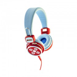 Moki Kids Safe Volume Limited Headphones - Blue & Red