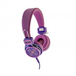 Moki Kids Safe Volume Limited Headphones - Pink & Purple