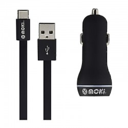 Moki Type C USB Cable + Car Charger