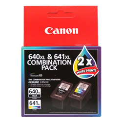 2 Pack Canon PG-640XL/CL-641XL Genuine Value Pack