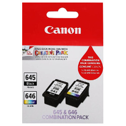 2 Pack Canon PG-645/CL-646 Genuine Value Pack