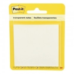 Post-It 600-TRSPoint Notes - Clear - Box of 6