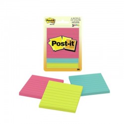 Post-It Lined Notes Jaipur 76 x 76mm 3-Pack - Box of 6