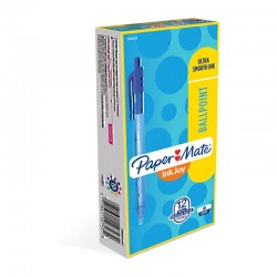 Paper Mate InkJoy 100RT Ball Pen Blue - Box of 12