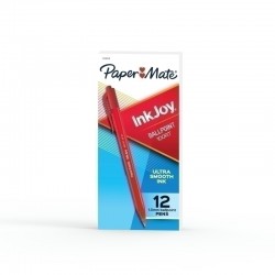Paper Mate InkJ Ballpoint Pen 100RT Red - Pack of 12 - Box of 12