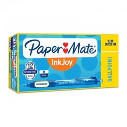 Paper Mate InkJoy 300RT Ball Pen Blue - Box of 12