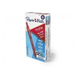 Paper Mate Profile Ballpoint Pen 1.0mm Red - Box of 12