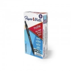 Paper Mate Profile Ballpoint Pen 1.0mm Black - Box of 12