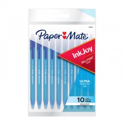 Paper Mate InkJ Ballpoint Pen 100RT Blue - Pack of 10 - Box of 12