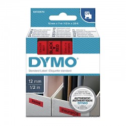 DYMO S0720570 Black on Red Label Tape