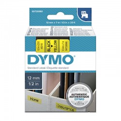 DYMO S0720580 Black on Yellow Label Tape