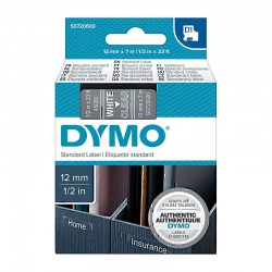 DYMO S0720600 White on Clear Label Tape