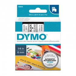 DYMO S0720770 Black on Clear Label Tape