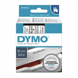 DYMO S0720820 Black on Clear Label Tape